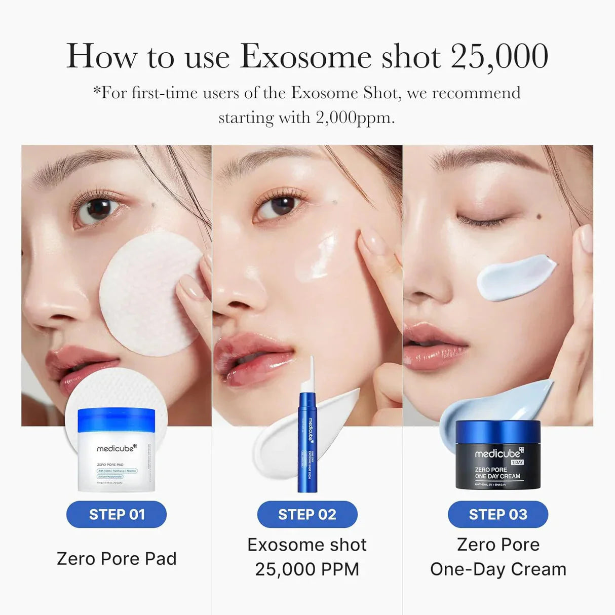 Medicube One Day Exosome Shot Pore Ampoule 25000 medicube
