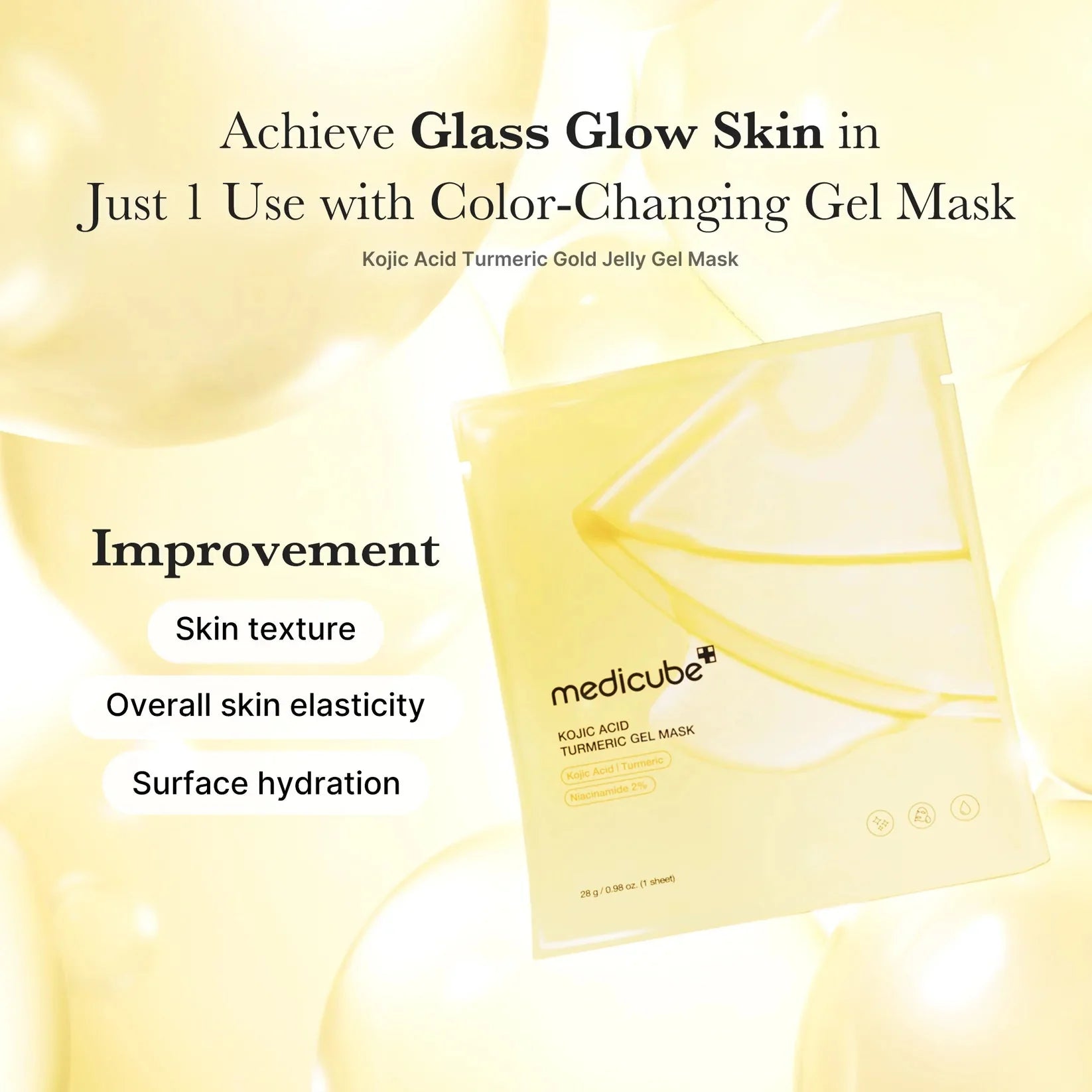 Medicube Kojic Acid Turmeric Brightening Gel Mask medicube