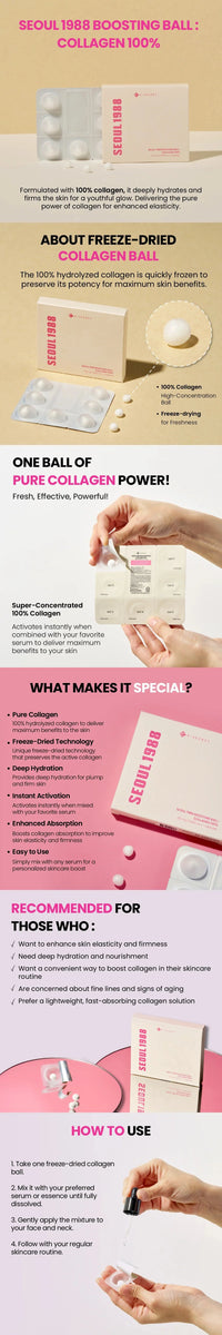 K-SECRET SEOUL 1988 BOOSTING BALL: COLLAGEN 100% K-SECRET
