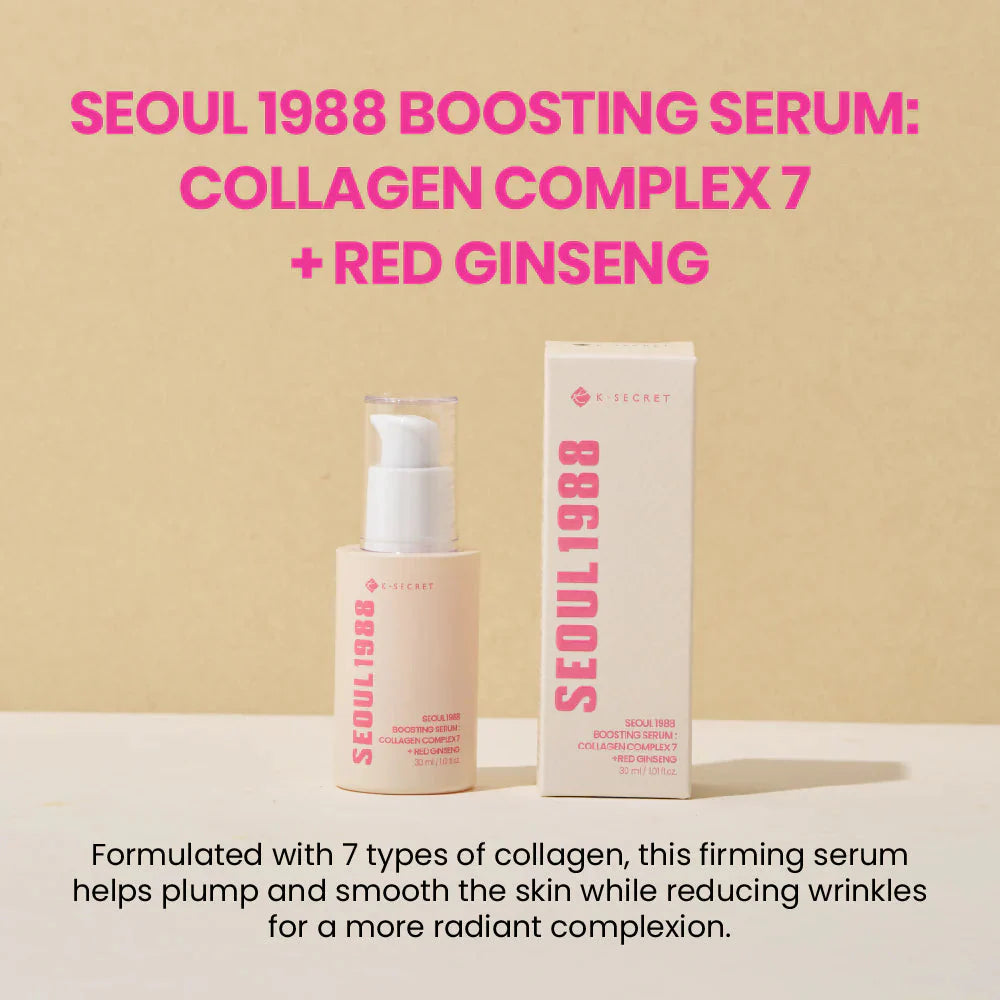 K-SECRET SEOUL 1988 BOOSTING SERUM: COLLAGEN COMPLEX 7 + RED GINSENG K-SECRET