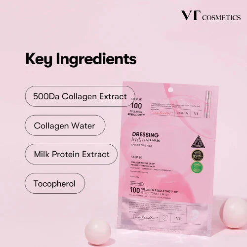 VT COSMETICS COLLAGEN REEDLE SHOT 100 2-STEP MASK VT COSMETICS