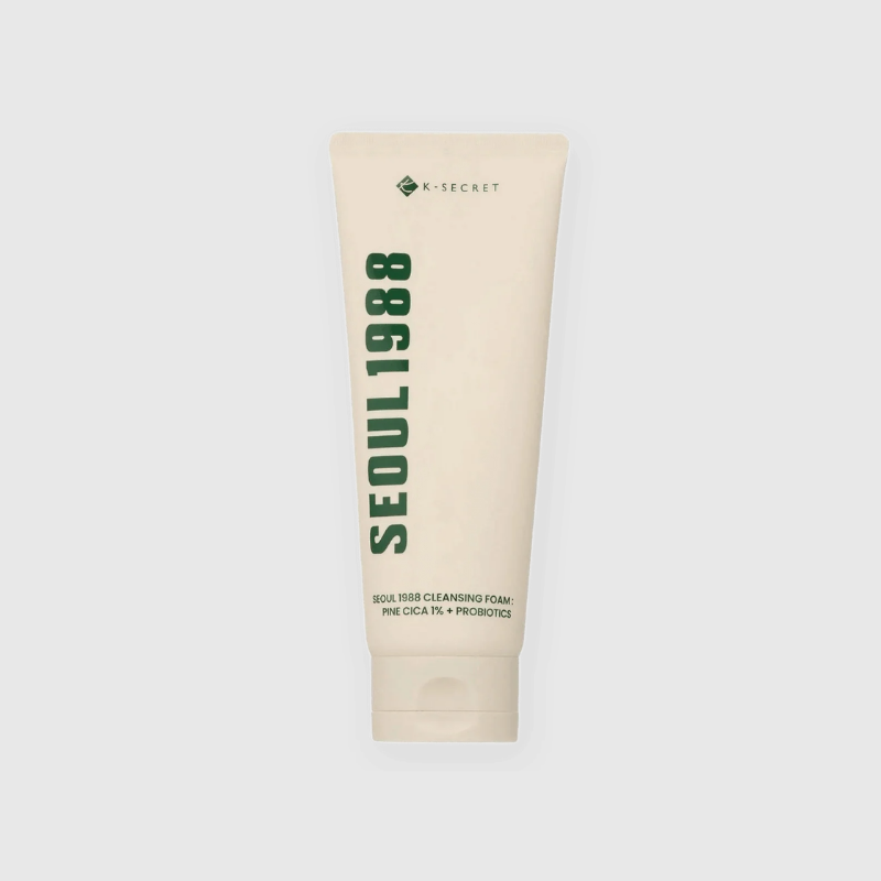 K-SECRET SEOUL 1988 Cleansing Foam: Pine Cica 1% + Probiotics K-SECRET