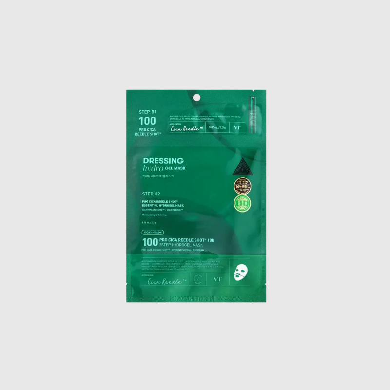 VT COSMETICS PRO CICA REEDLE SHOT 100 2STEP HYDROGEL MASK VT COSMETICS