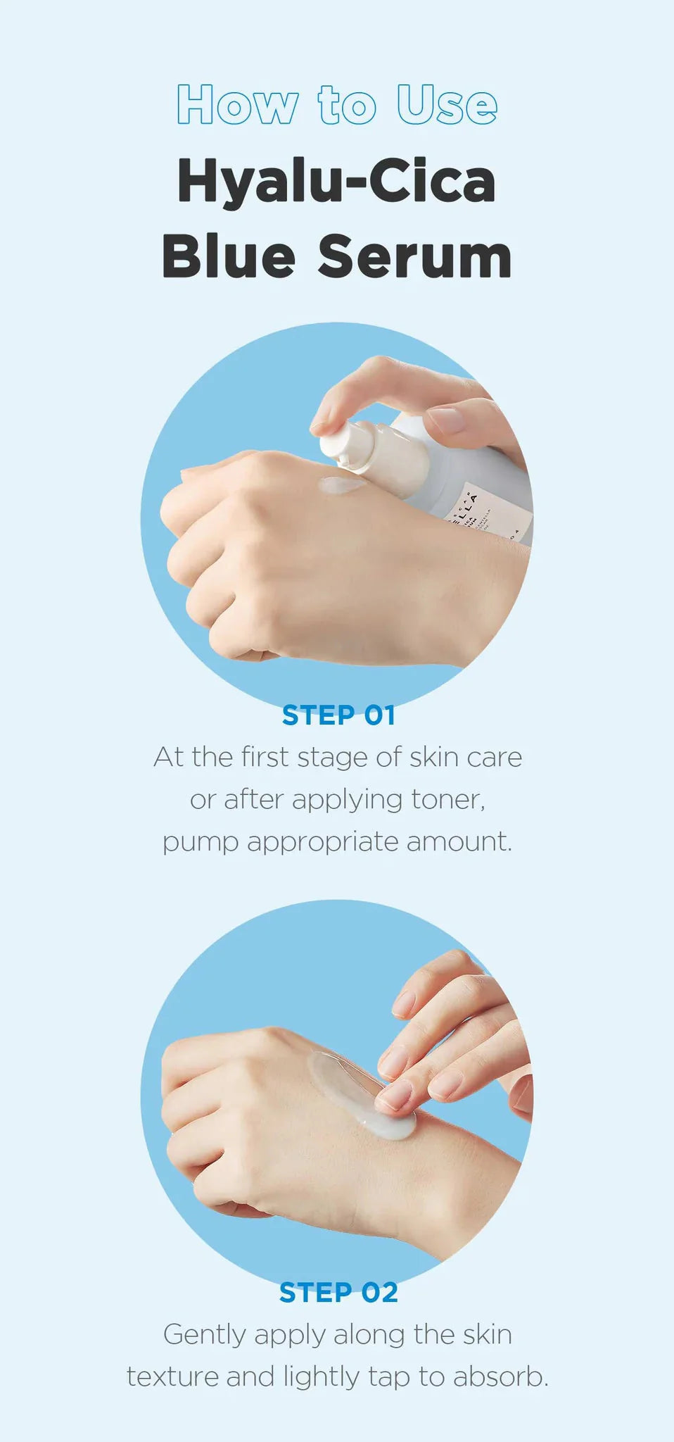 SKIN1004 Madagascar Centella Hyalu-Cica Blue Serum 50ml SKIN1004