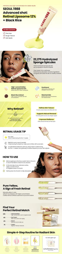 K-SECRET SEOUL 1988 ADVANCED SHOT: RETINAL LIPOSOME 12% + BLACK RICE K-SECRET