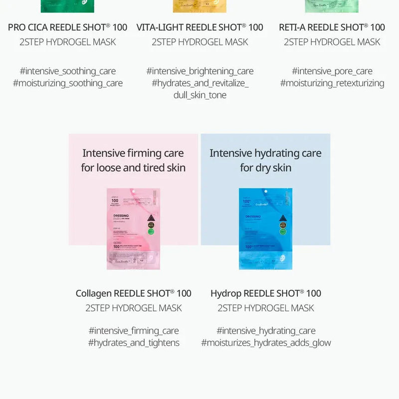 VT COSMETICS HYDROP REEDLE SHOT 100hL 2 STEP MASK VT COSMETICS