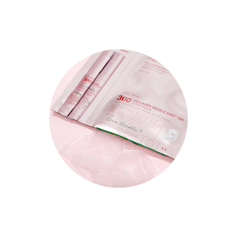 VT COSMETICS COLLAGEN REEDLE SHOT 300 2-STEP MASK STORE K BEAUTY