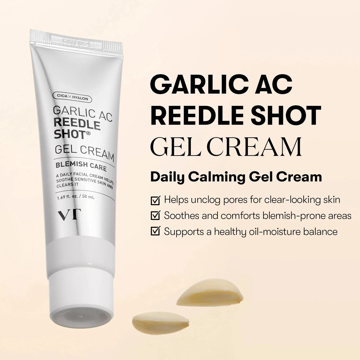 VT COSMETICS GARLIC AC REEDLE SHOT GEL CREAM STORE K BEAUTY