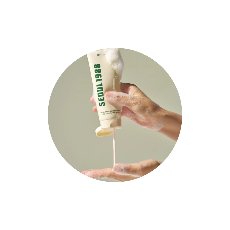K-SECRET SEOUL 1988 Cleansing Foam: Pine Cica 1% + Probiotics K-SECRET