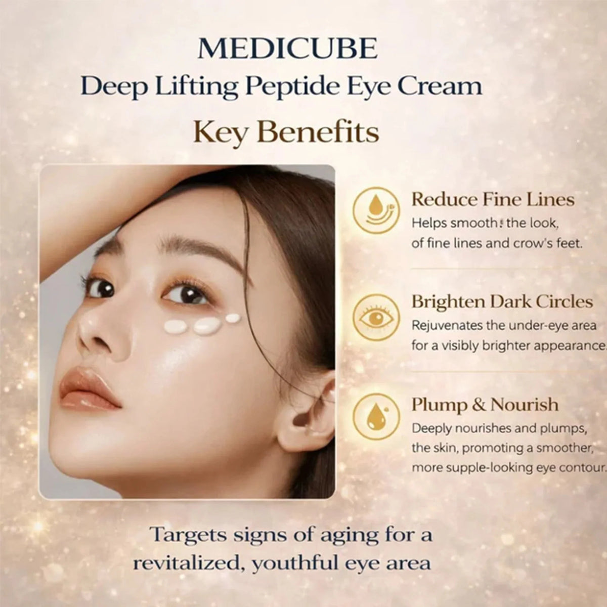 Medicube Deep Lifting Peptide Eye Cream For Face medicube