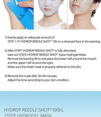 VT COSMETICS HYDROP REEDLE SHOT 100hL 2 STEP MASK VT COSMETICS