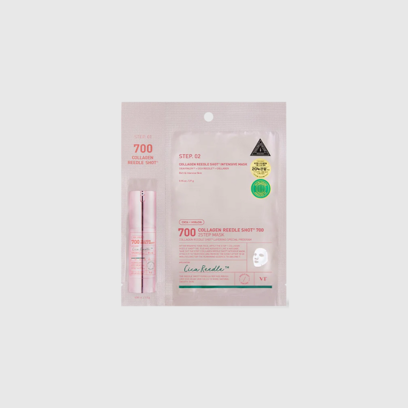 VT COSMETICS COLLAGEN REEDLE SHOT 700 2-STEP MASK VT COSMETICS