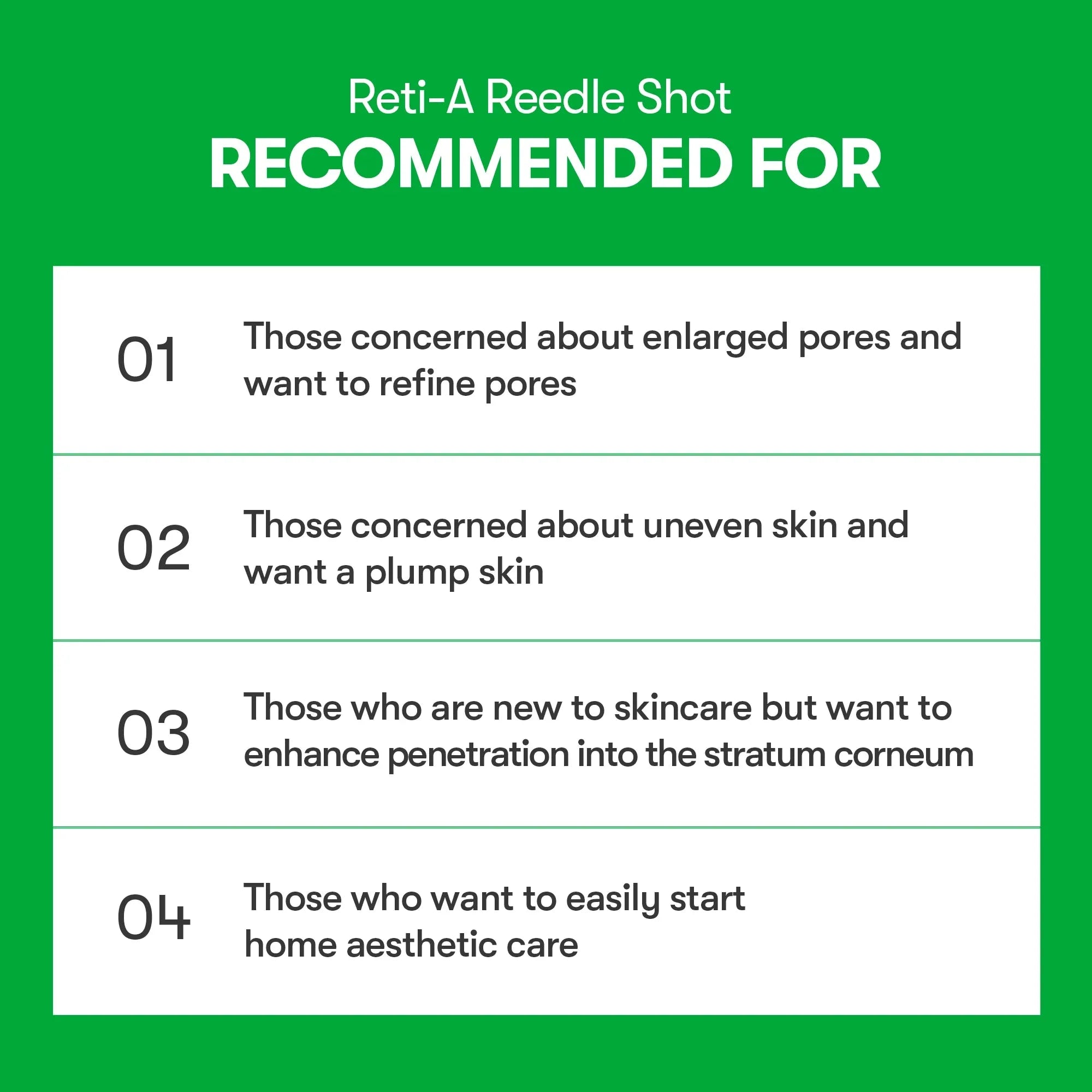 VT COSMETICS 100 RETI-A REEDLE SHOT STICK POUCH (10EA) VT COSMETICS