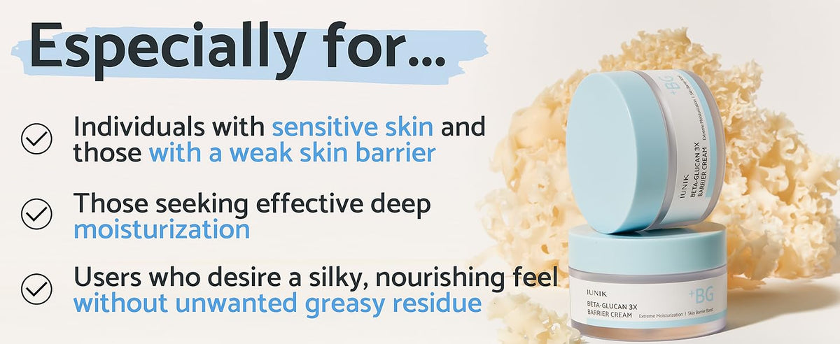 iUNIK Beta-Glucan 3X Barrier Cream IUNIK