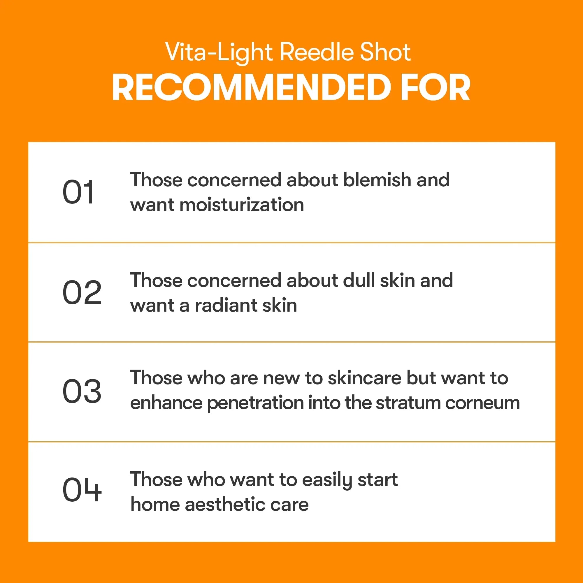 VT COSMETICS 100 VITA-LIGHT REEDLE SHOT STICK POUCH (10EA) VT COSMETICS