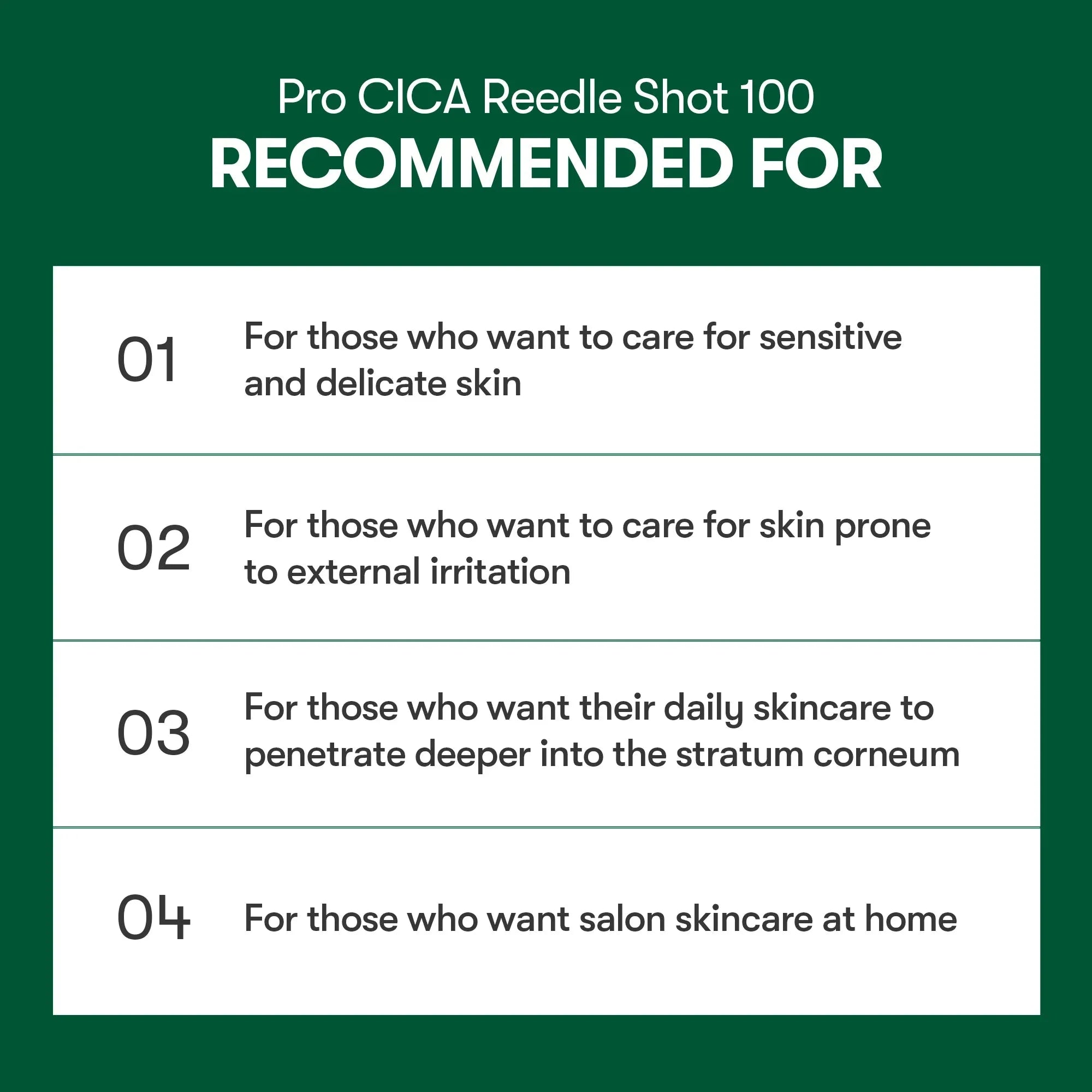 VT COSMETICS 100 PRO CICA REEDLE SHOT STICK POUCH (10EA) VT COSMETICS