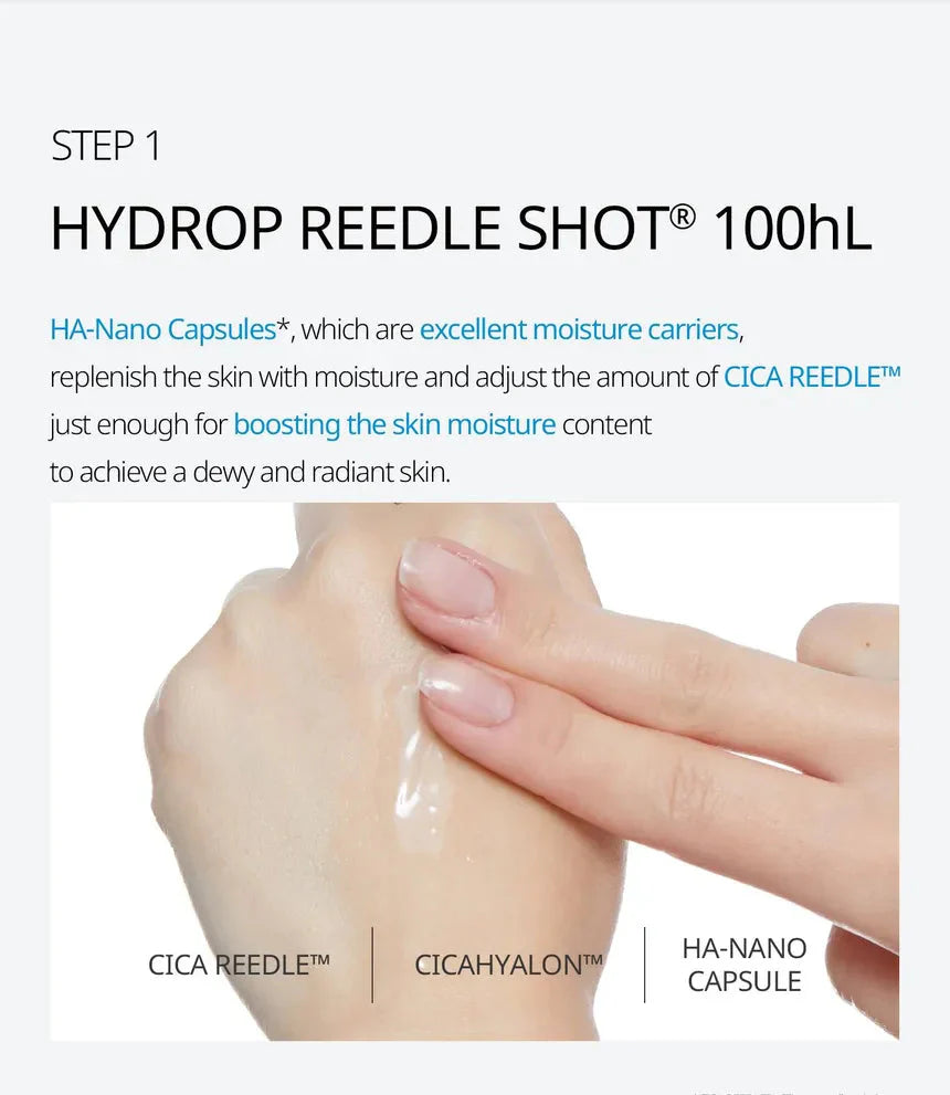 VT COSMETICS HYDROP REEDLE SHOT 100hL 2 STEP MASK VT COSMETICS