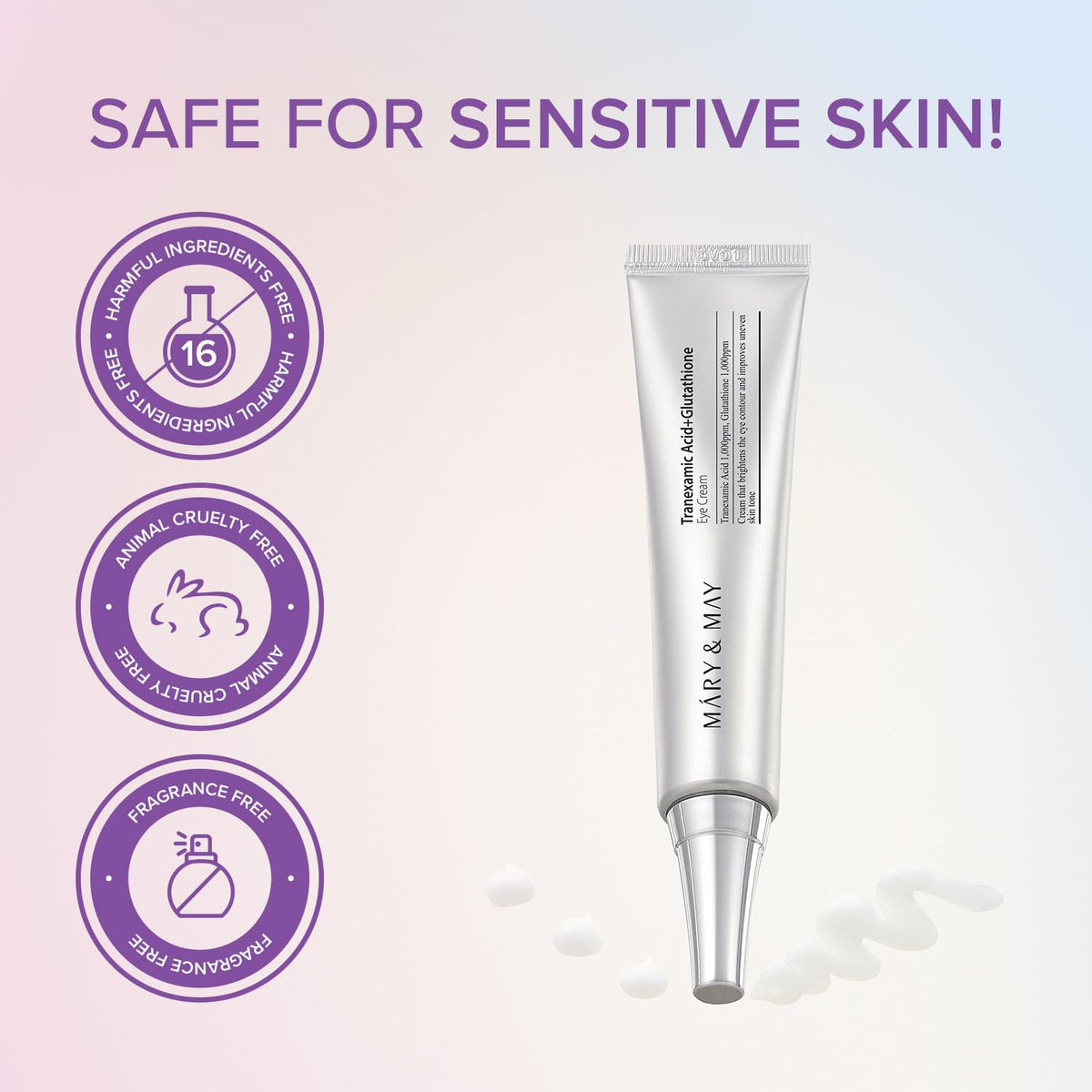 mary&may tranexamic acid + glutathione eye cream MARY&MAY
