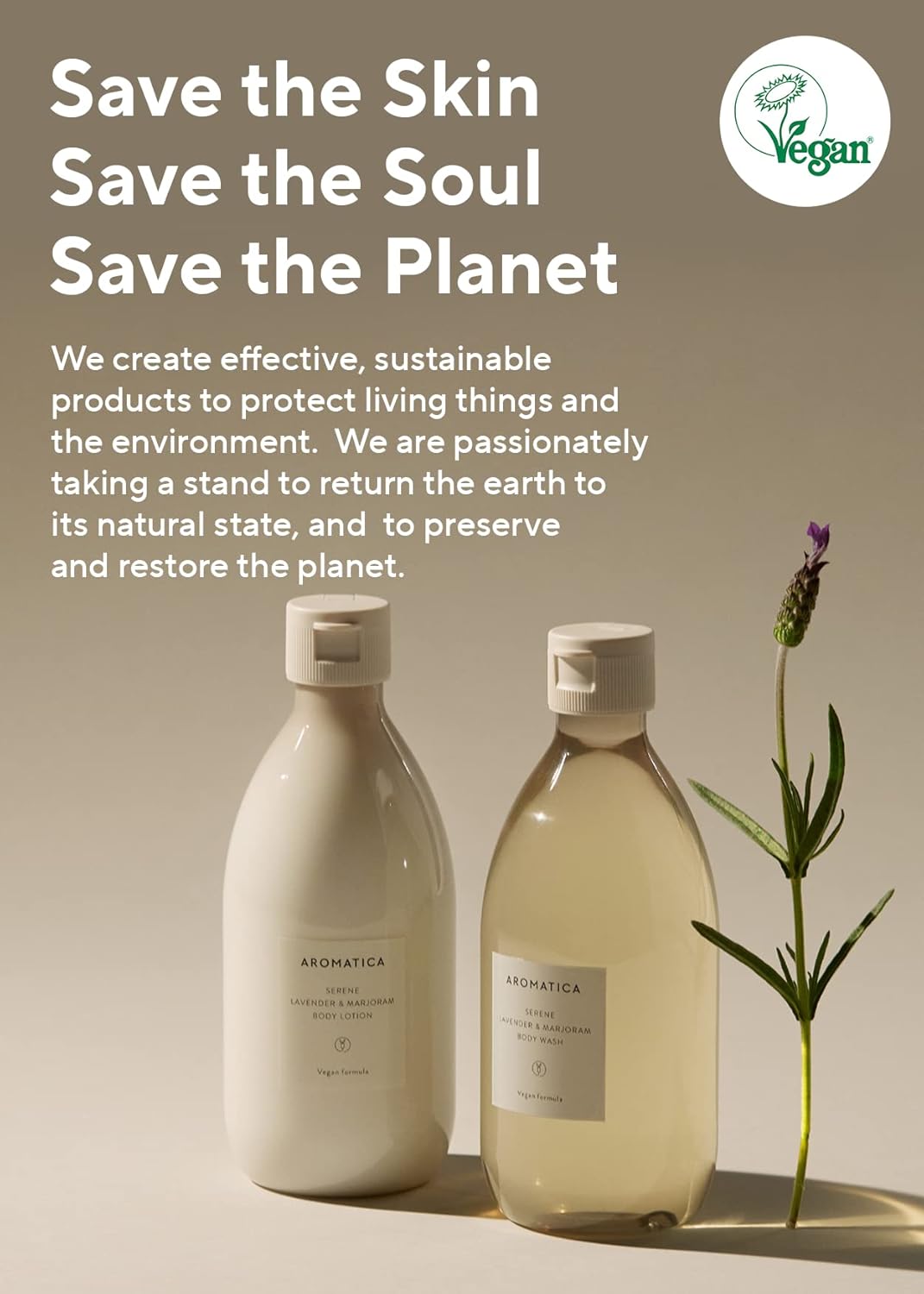 AROMATICA Serene Body Wash Lavender & Marjoram AROMATICA