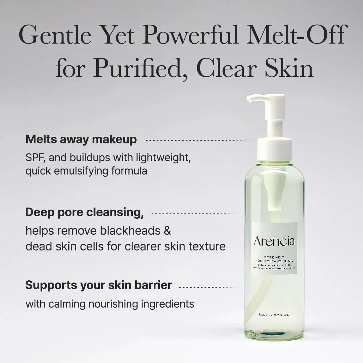 Arencia Pore Melt Mochi Cleansing Oil Arencia