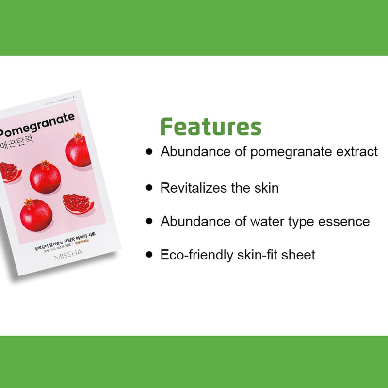 MISSHA Airy Fit Sheet Mask (Pomegranate)