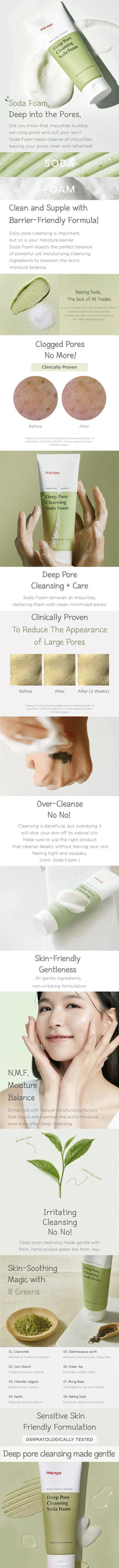 ma:nyo Deep Pore Cleansing Soda Foam manyo