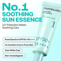 Numbuzin No.1 Clear Filter Sun Essence SPF50+ PA++++ numbuzin