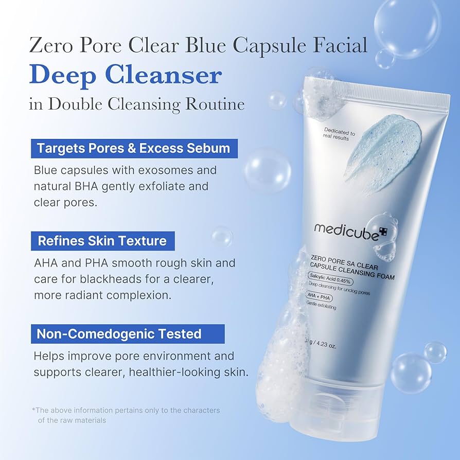 medicube Zero Pore Clearing Capsule Cleansing Foam medicube