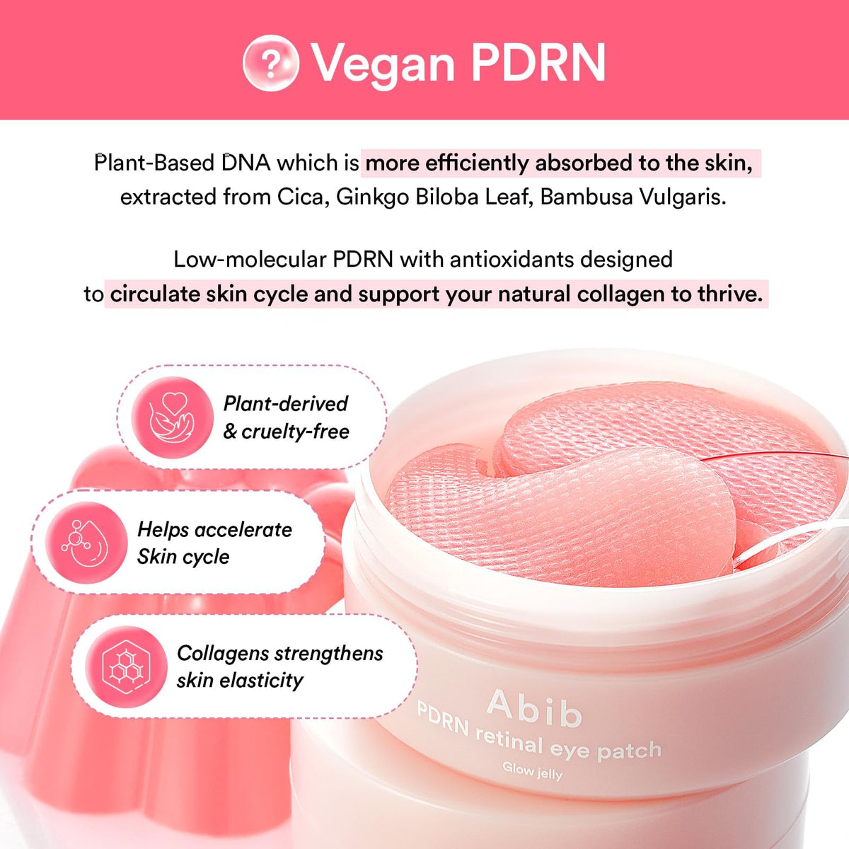 Abib PDRN Retinal Eye Patch Glow Jelly Abib