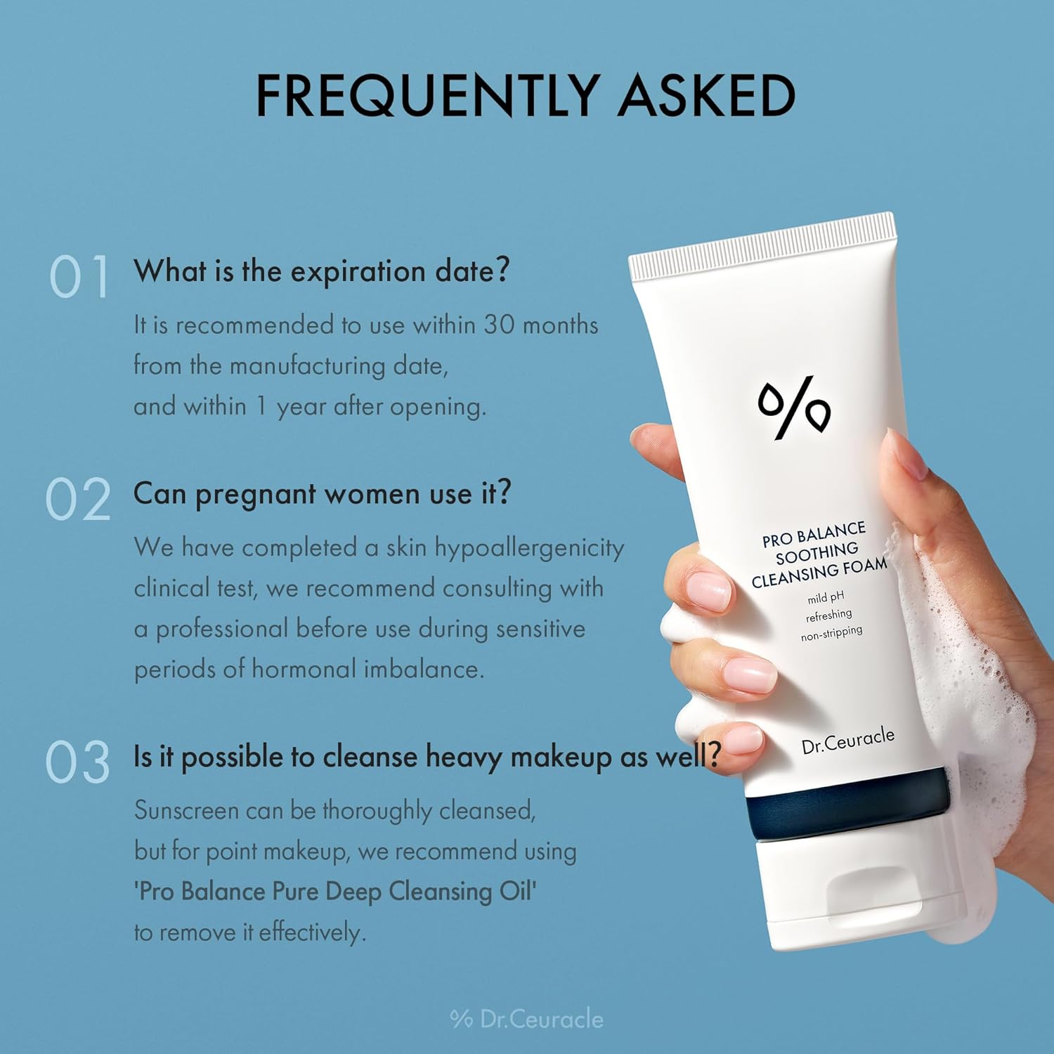 Dr.Ceuracle PRO BALANCE SOOTHING CLEANSING FOAM Dr. Ceuracle