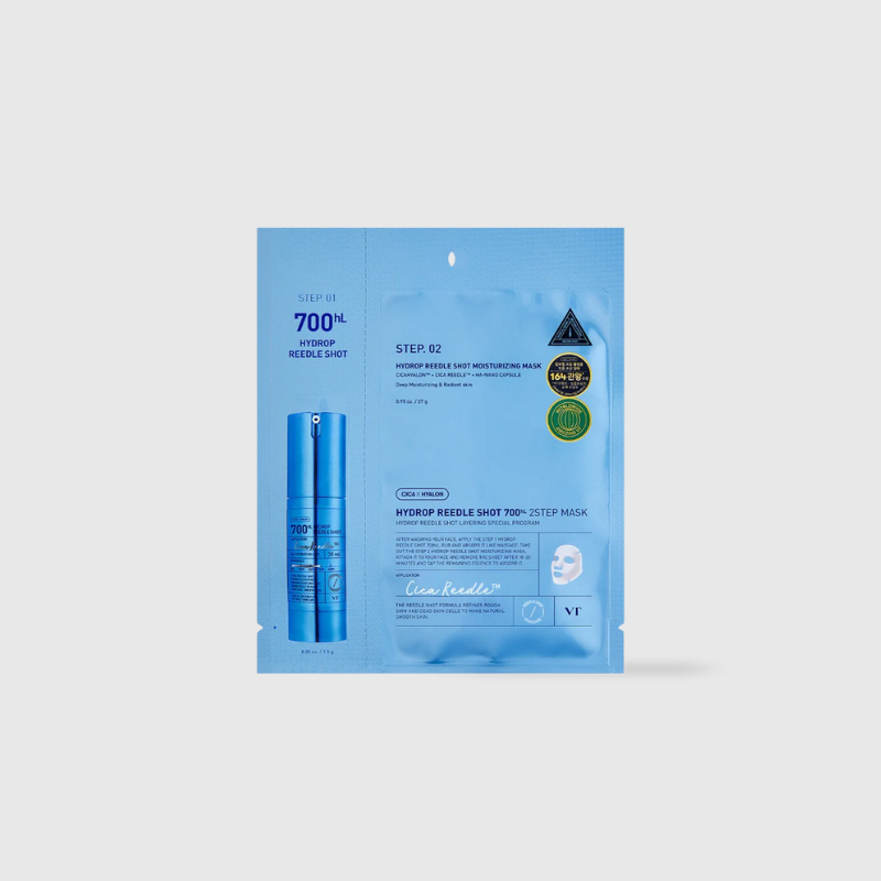 VT COSMETICS HYDROP REEDLE SHOT 700hL 2 STEP MASK VT COSMETICS