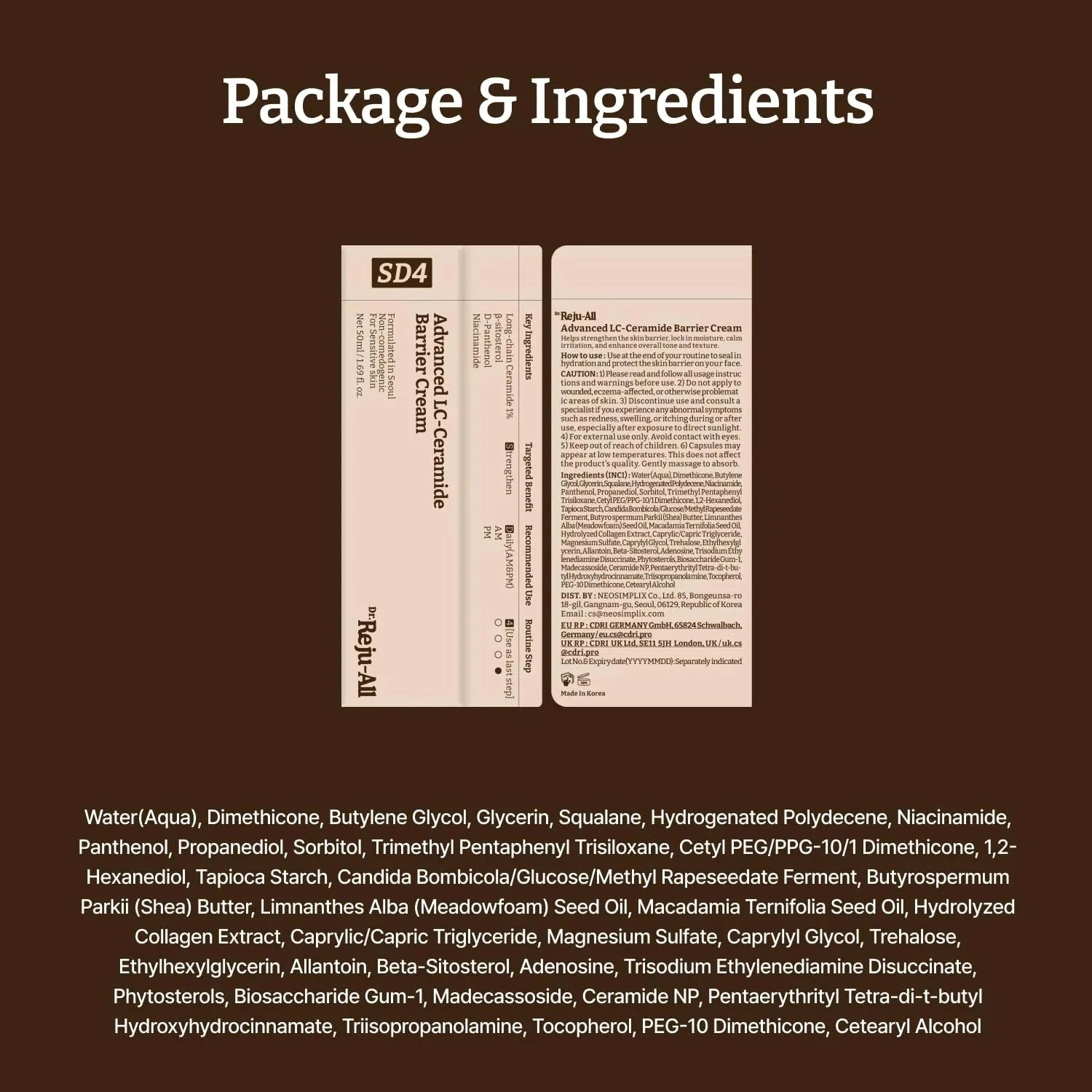 Dr. Reju-All Advanced LC-Ceramide Barrier Cream Dr.Reju-All