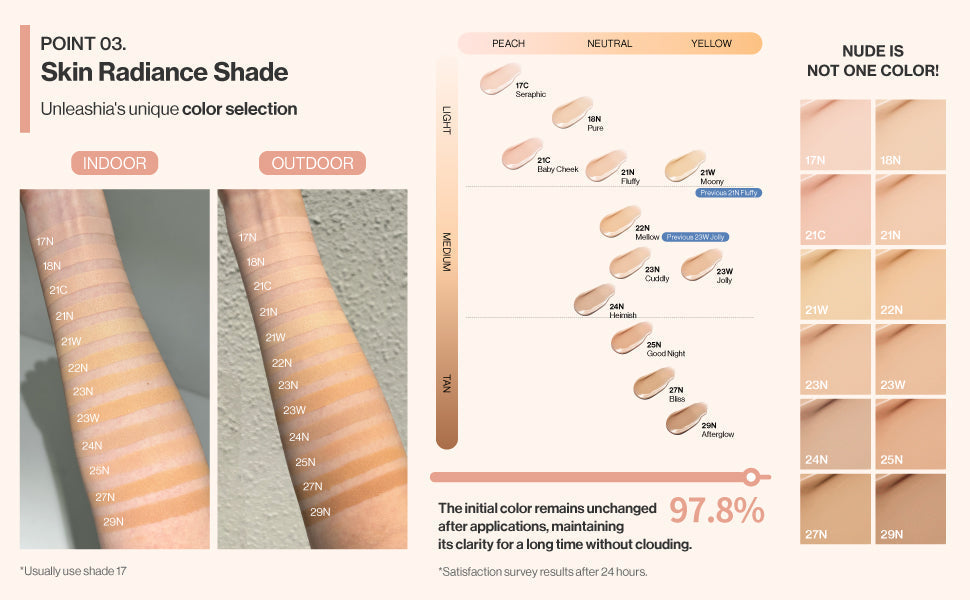 Unleashia Babe Skin Baby Blue Cushion SPF40 PA++ Unleashia