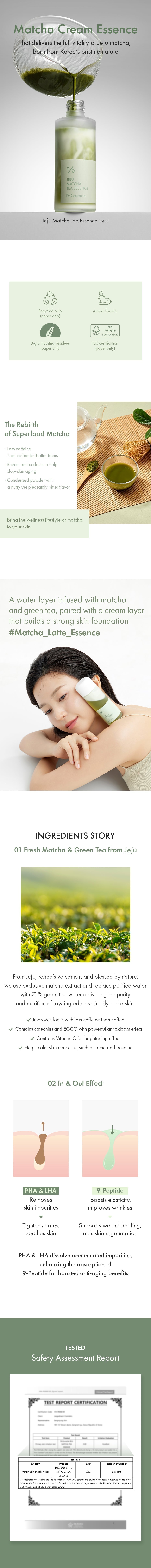 Dr.Ceuracle JEJU MATCHA TEA ESSENCE Dr.Ceuracle