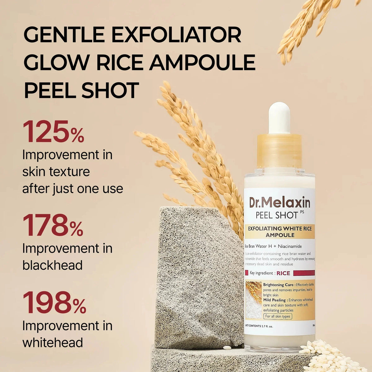 Dr.Melaxin PEEL SHOT EXFOLIATING WHITE RICE AMPOULE Dr.Melaxin