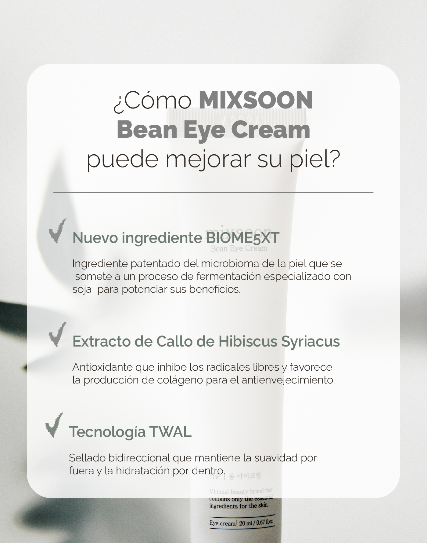 mixsoon Bean Eye Cream MIXSOON