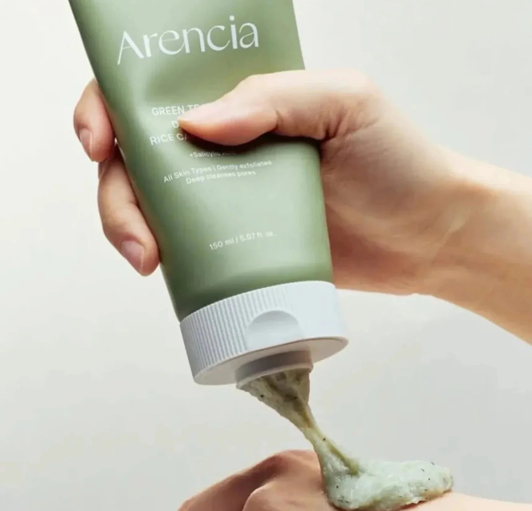 Arencia Green Tea + LHA Deep Pore Rice Cake Cleanser Arencia