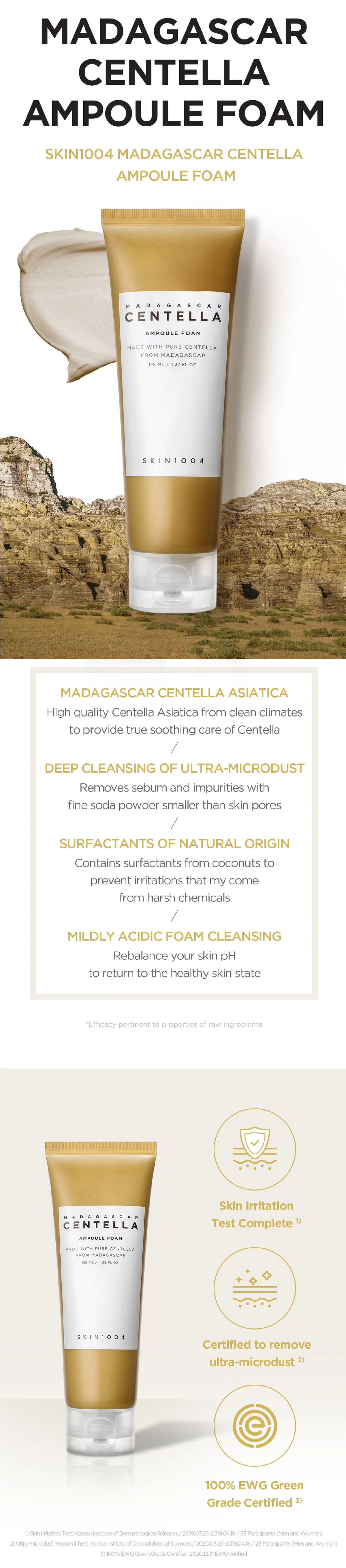 SKIN1004 Madagascar Centella Ampoule Foam SKIN1004