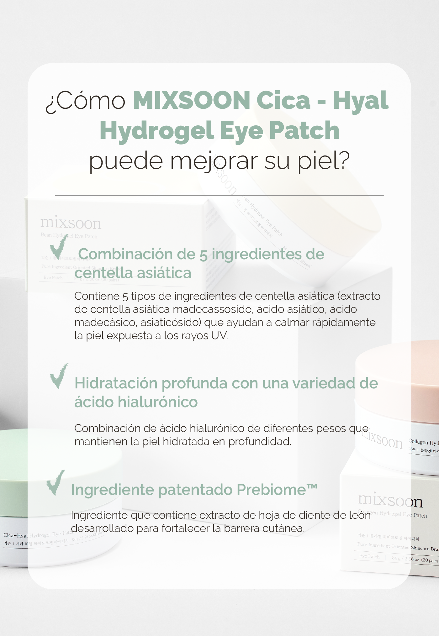 mixsoon Cica-Hyal Hydrogel Eye Patch STORE K BEAUTY