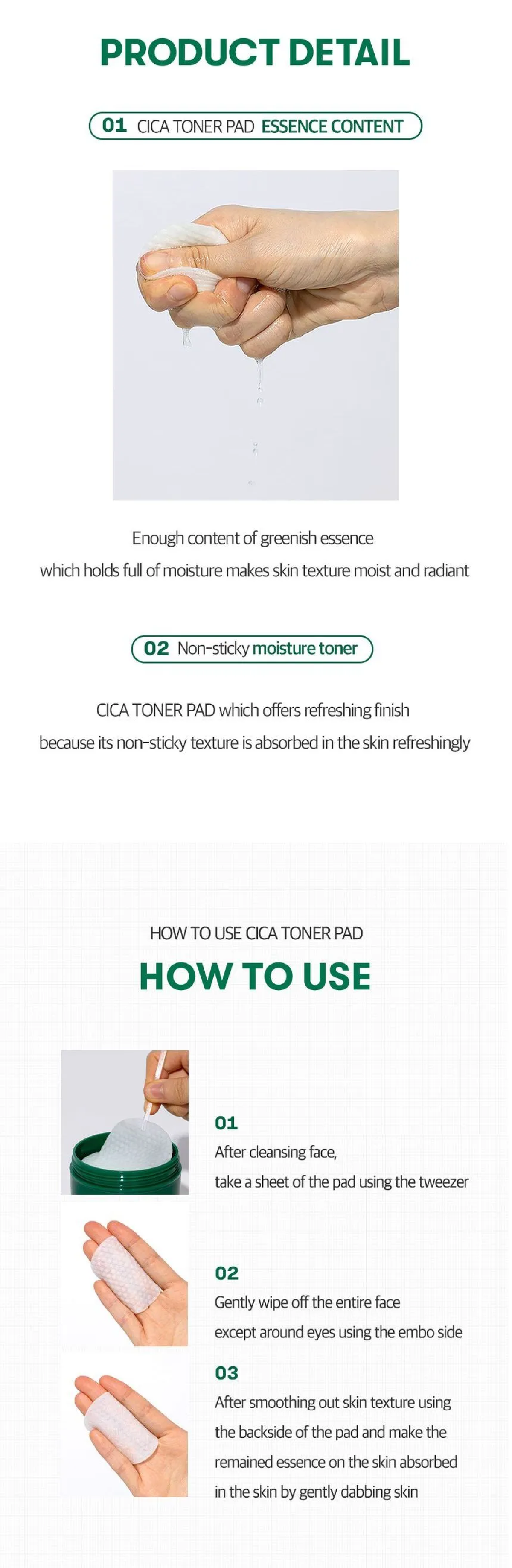 VT COSMETICS Cica Mild Toner Pad VT COSMETICS