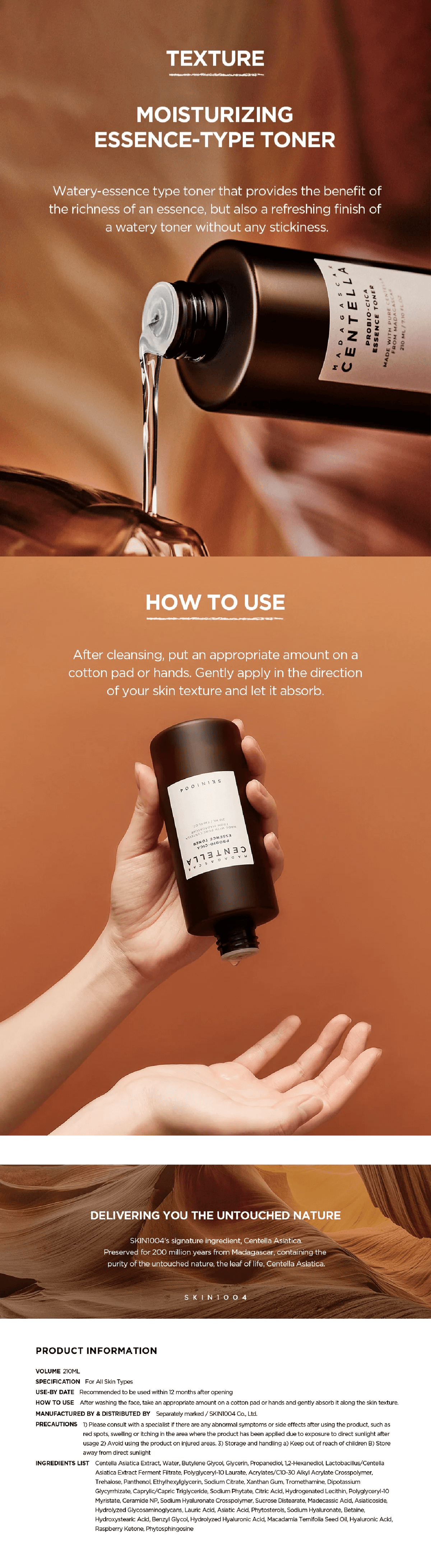 SKIN1004 Madagascar Centella Probio-Cica Essence Toner SKIN1004