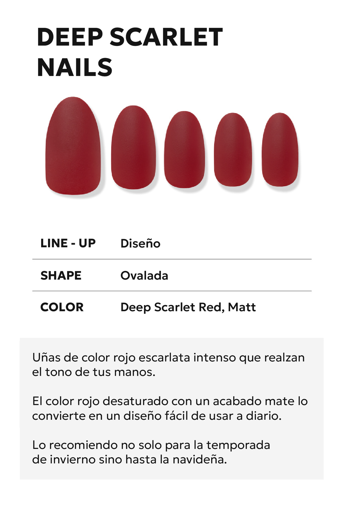 FINGER SUIT DEEP SCARLET STORE K BEAUTY