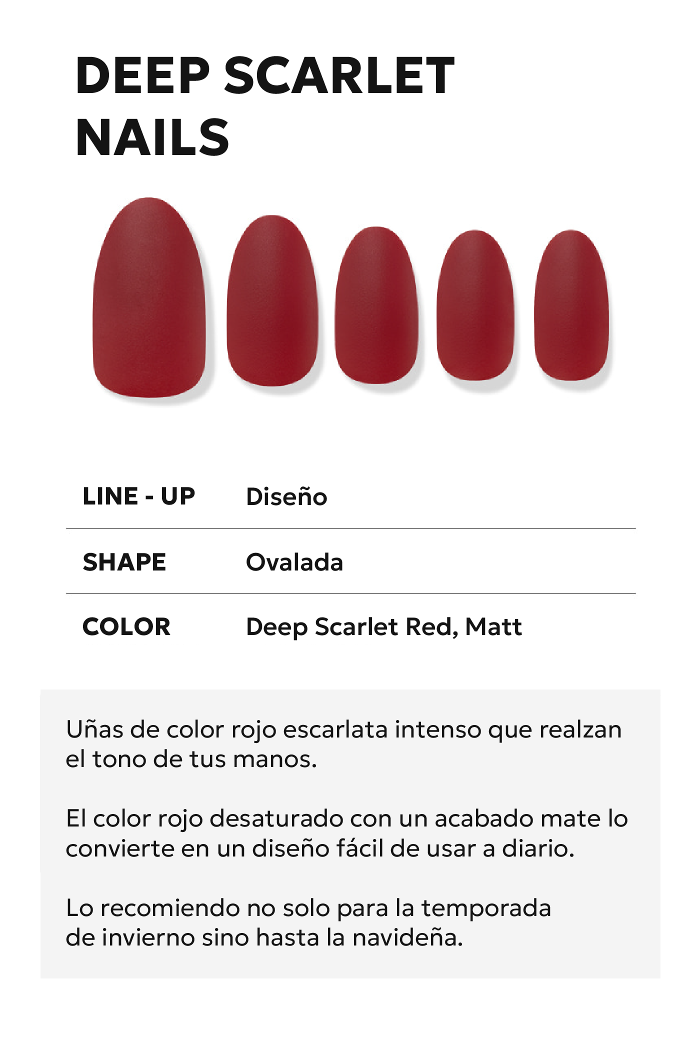 FINGER SUIT DEEP SCARLET STORE K BEAUTY