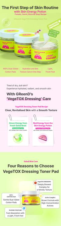 GReenD VegeTOX Dressing Toner Pad GReenD