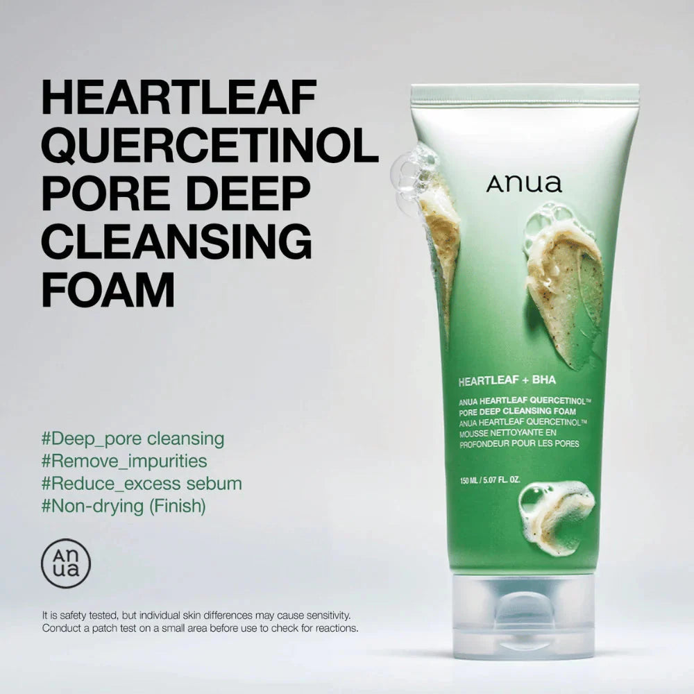 Anua Heartleaf Quercetinol Pore Cleansing Foam Anua