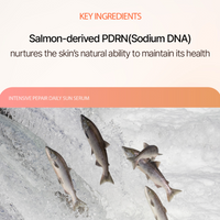 Salmon-derived PDRN ingredient in IDENEL's 🌞 INTENSIVE REPAIR DAILY SUN SERUM for skin health and hydration.