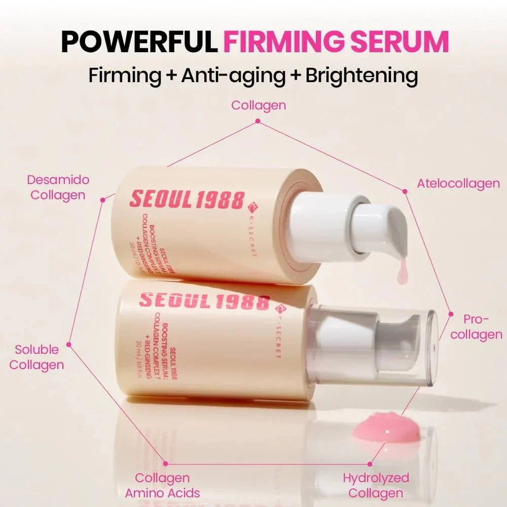 K-SECRET SEOUL 1988 BOOSTING SERUM: COLLAGEN COMPLEX 7 + RED GINSENG K-SECRET