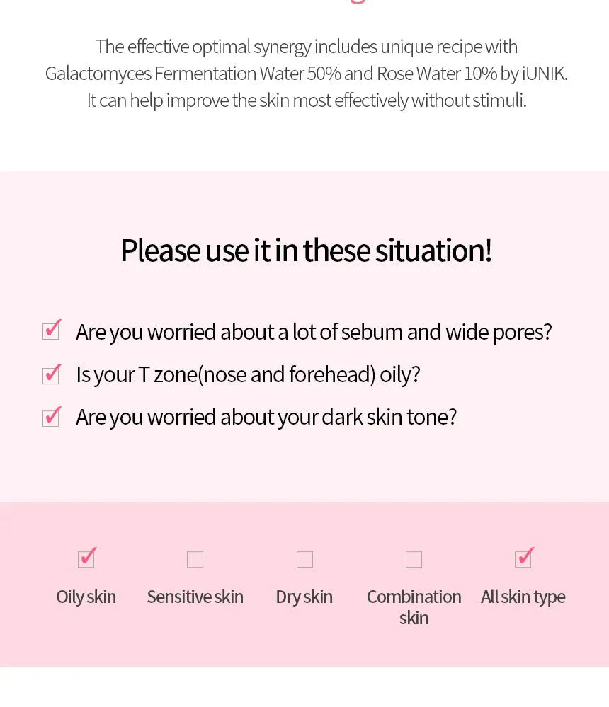 iUNIK Rose Galactomyces Synergy Serum IUNIK