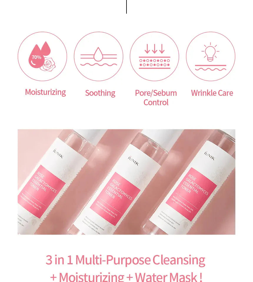 iUNIK Rose Galactomyces Essential Toner IUNIK