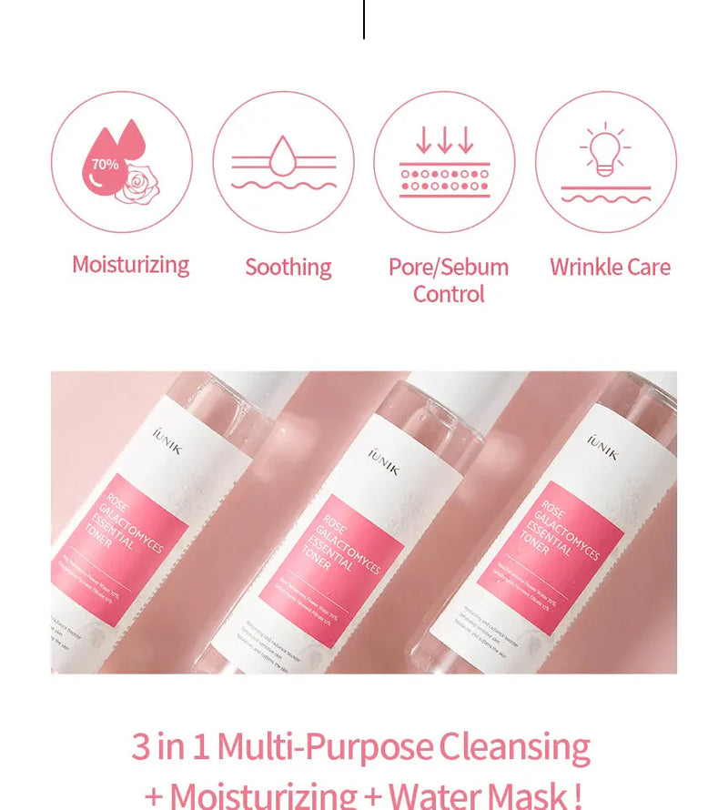 iUNIK Rose Galactomyces Essential Toner IUNIK